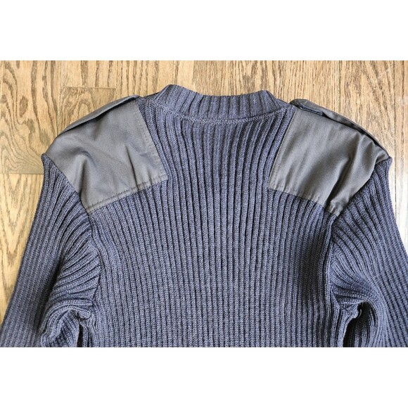 NWT The Marine Shop USMC Blue Wool Knit Sweater Wooly-P Long Sleeve Size 48 - Picture 14 of 14